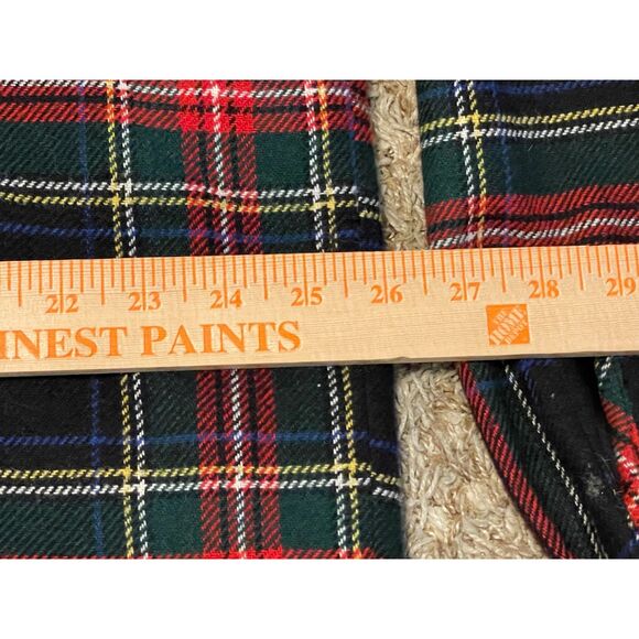 JL Colebrook Women's L Wool Blend Plaid Shirt Jacket Made USA Black Red Green - Picture 3 of 7